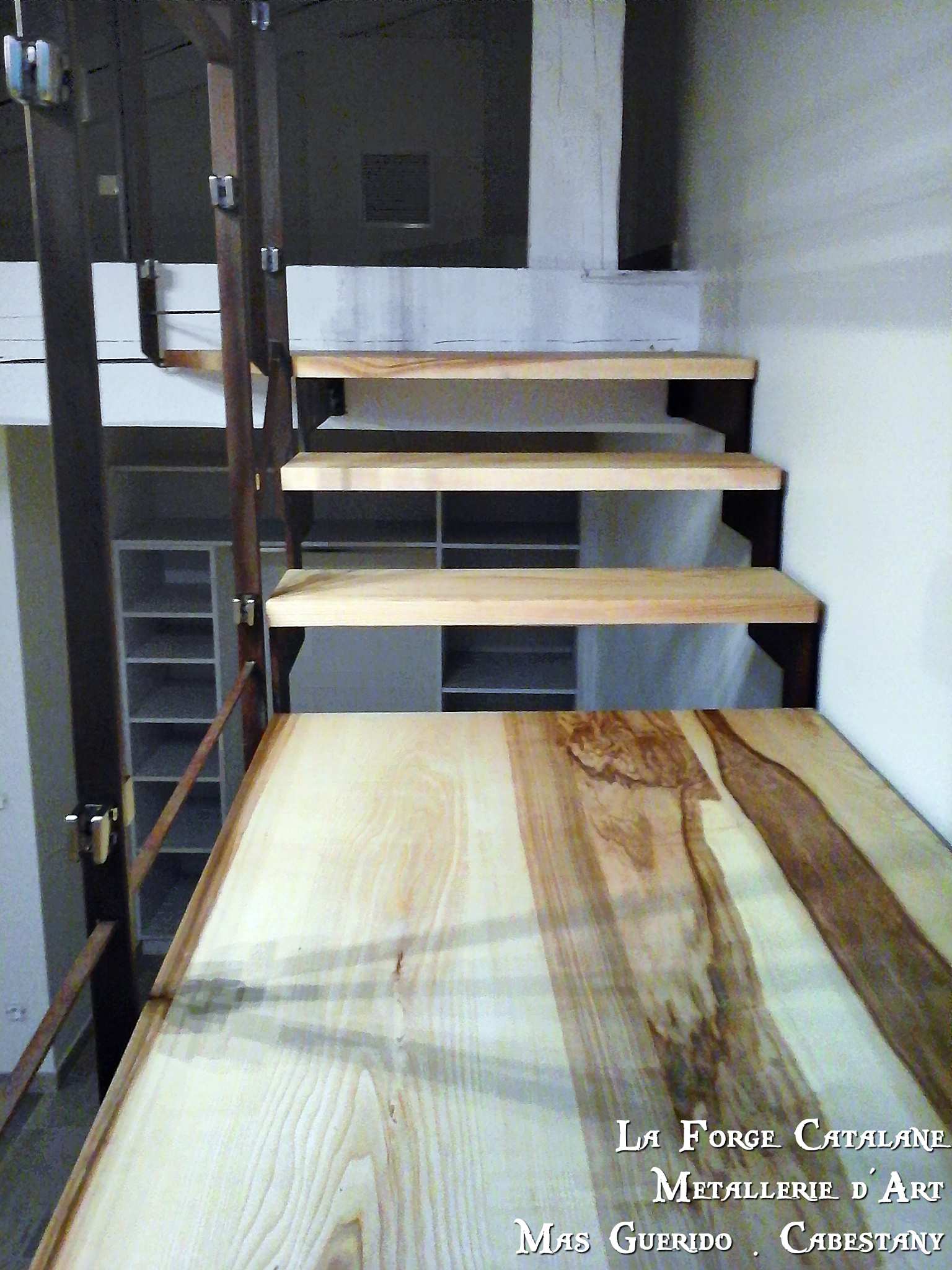 rampant et garde corps vitre sur escalier marches bois fer forge catalane (6).jpg